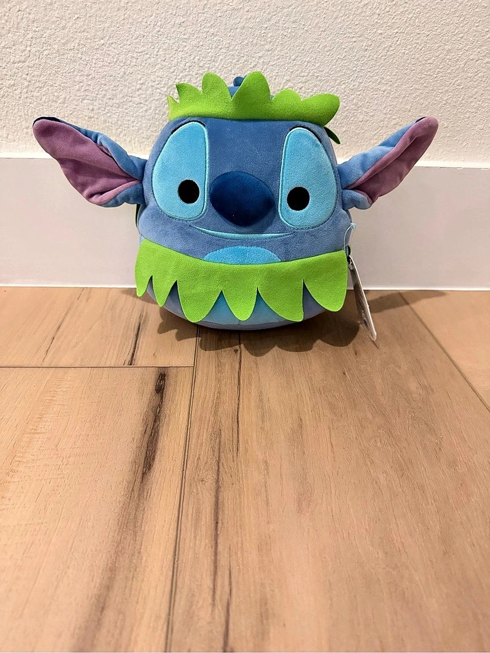 Disney Squishmallows Stitch Hula Plush 8” NWT Lilo & Stitch in blue and green